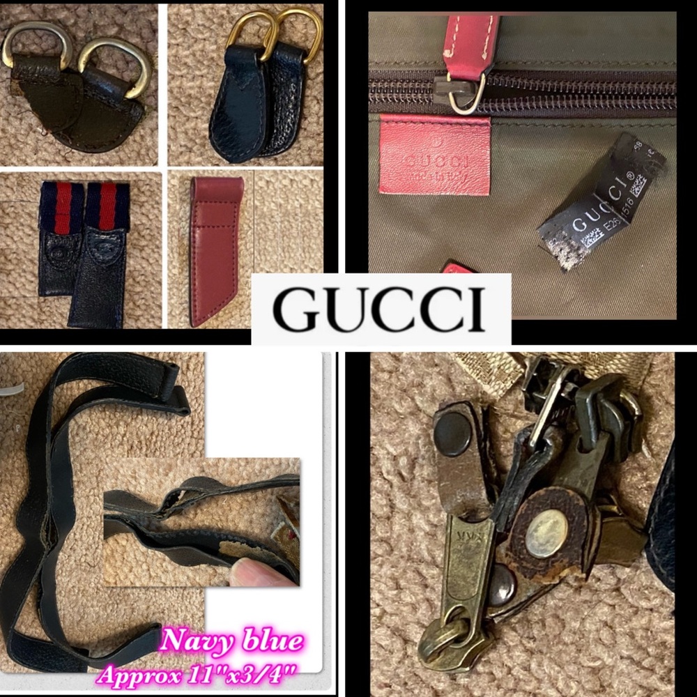 Authentic Gucci straps and Hardware lot